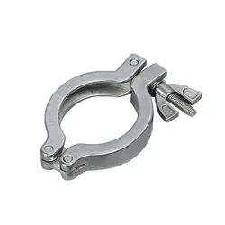 Vacuum Clamp 304 Stainless Steel Quick Installation Vacuum Clamp Aluminum Alloy Buckle Vacuum Sealing Ring Bracket KF16/25/40/50