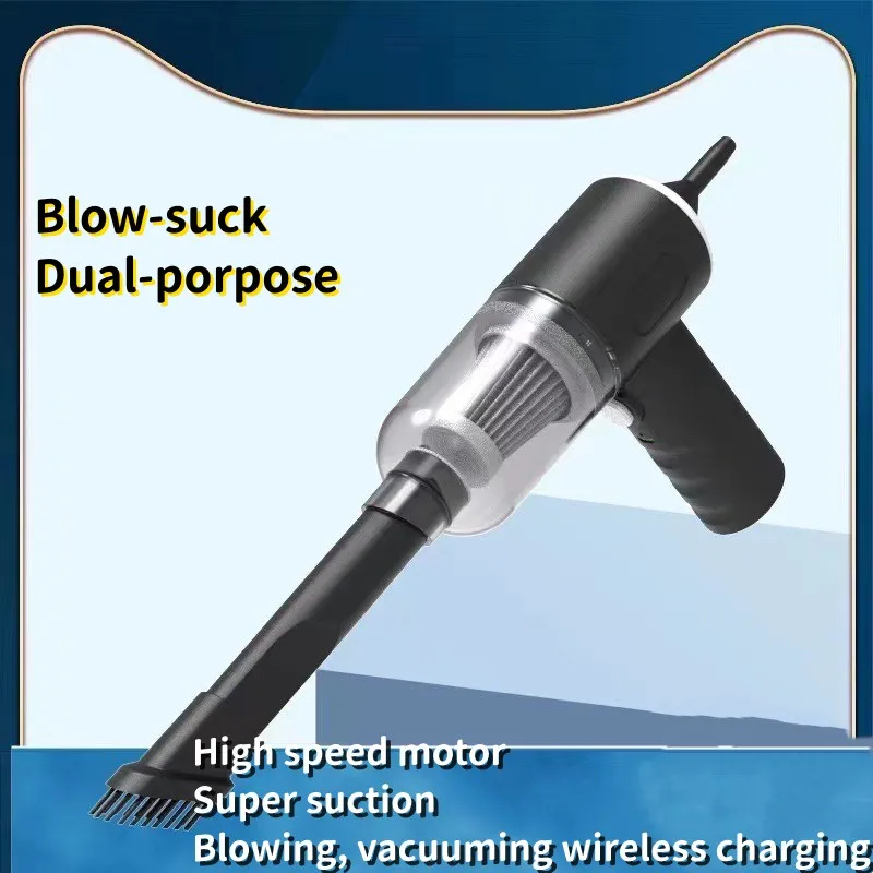 Car Mounted Wireless Vacuum Cleaner Super Strong Blowing & Suction Integrated Machine Dual-purpose Portable High-power