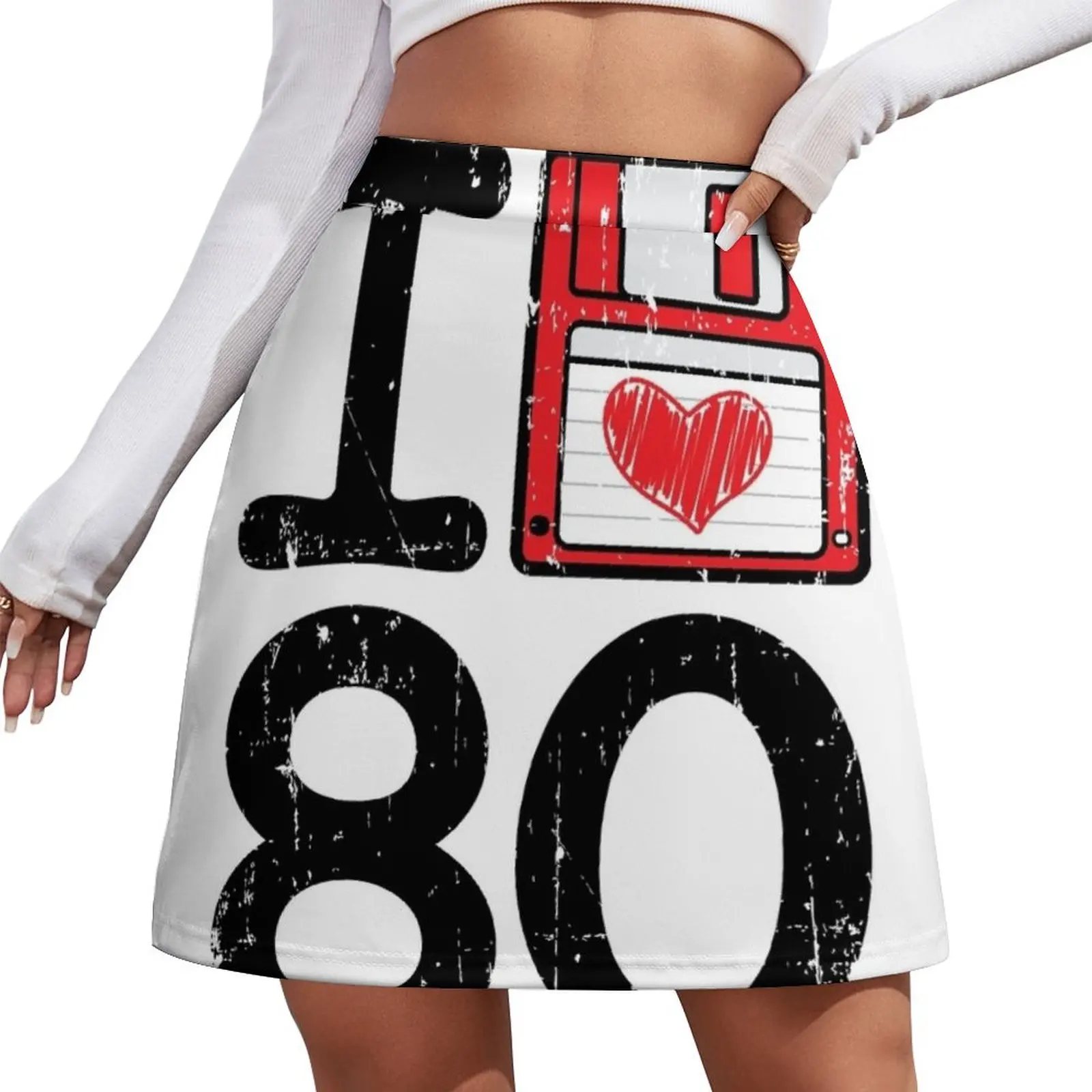 

I Heart 80's Mini Skirt women's clothing summer 2025 novelties Short skirts Summer dress Mini Skirt