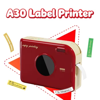 Phomemo A30 Label Printer Mini Ribbon Printer Wireless Bluetooth Printer Portable Printer…