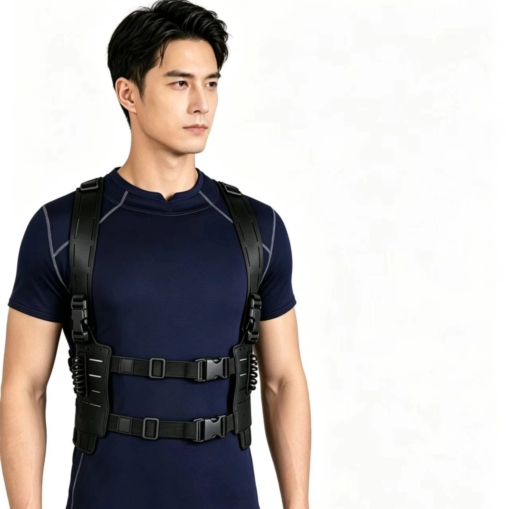 Game Harness Leon Cosplay Gear for Halloween Costume Adjustable Tactical Vest Gothic Body Chest Strap Airsoft Wargame Accessory view 5