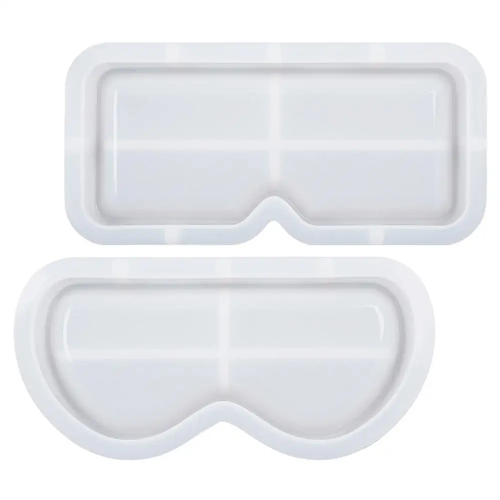 

2 Pcs Glasses Holder Mold Sunglasses Tray Eyeglass Molds Making Silicone Crafts DIY for
