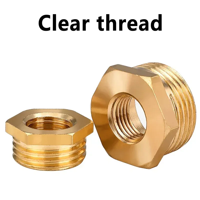 Brass Hex Bushing Reducer Pipe Fitting with 1/8