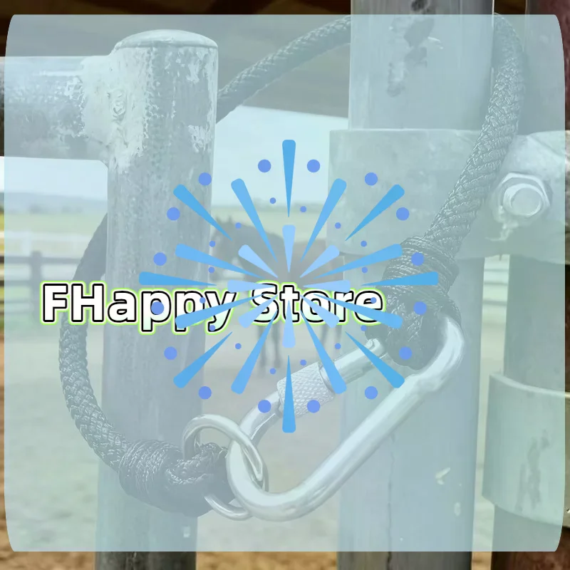 [MA]Nylon Stable Door Holder Braided Rope Tie Snaps Hook Weaving Buckle Horse Rein Equestrian Activities Essential[MA]
