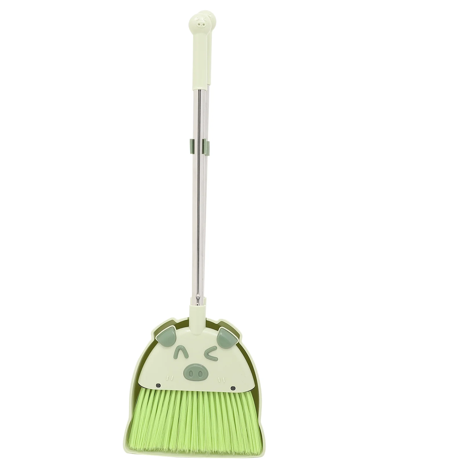 1 مجموعة خنزير الكرتون الأطفال مكنسة مجموعة مجرفة طفل تنظيف أداة الوالدين والطفل النشاط كنس الملحقات رياض الأطفال