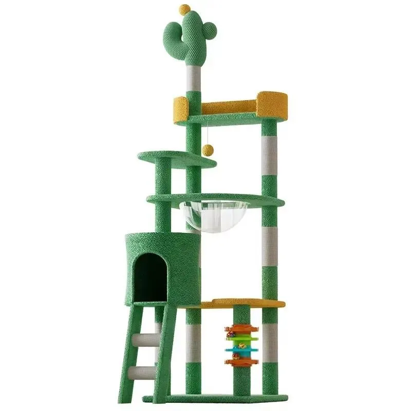 New Cactus Cat Climbing Frame Multifunctional Tree Stable Simple Pet Supplies Toys Standing Floor