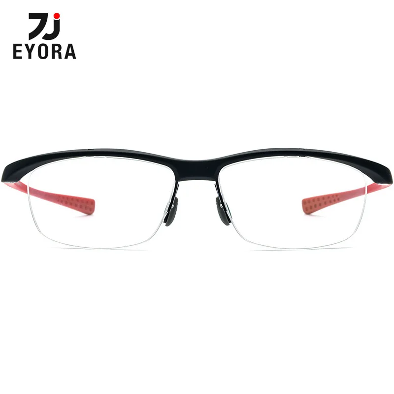 

EYORA Half-Frame TR90 Outdoors Sporty Riding Glasses Anti Blue Ray Myopia and Hyperopia Photochromic Prescription Eyewear Lens