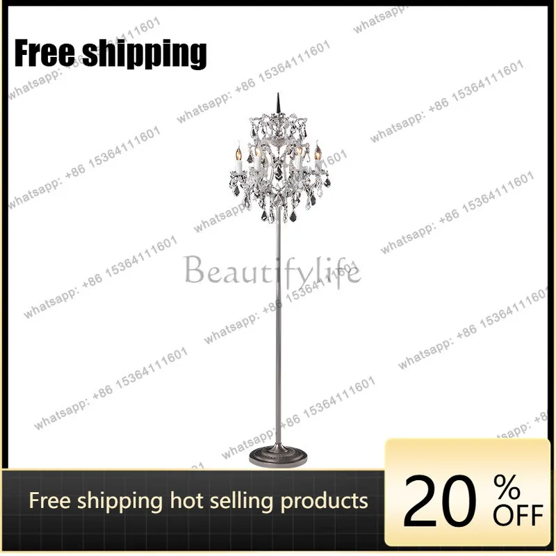 hotliving room bedroom European classical villa hotel sofa corner K9 crystal floor ornament can shine