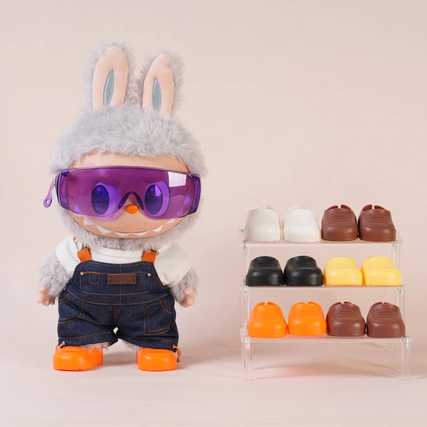 

Labubu 1st 2nd 3rd Gen Trendy Multi - Color Windproof Glasses Cross Generation Compatible Trendy Accessory Set For 15/17cm Dolls