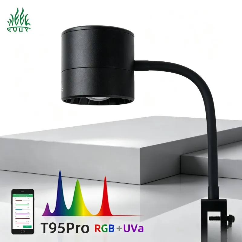 Week Aqua T95 Pro LED Aquarium Light RGB Plus UVa Bluetooth Control for Freshwater Planted Tank
