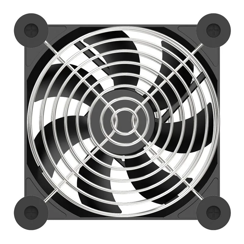TEUCER 8CM/12CM/14CM USB Fan Computer PC Case Fan 120mm Silent Chassis Cooler Fan con viti rete protettiva ventola USB