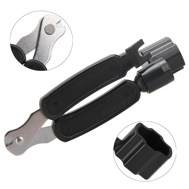 Integrated Bridge Pin Puller for Acoustic Instruments Pro Winder String Winder & Cutter Guitar Banjo Mandolin