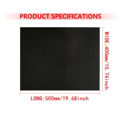 1 piece 400mmx500mm 3K high hardness carbon fiber plate 100% pure carbon panel 0.5-10mm thickness carbon fiber dedicated for air