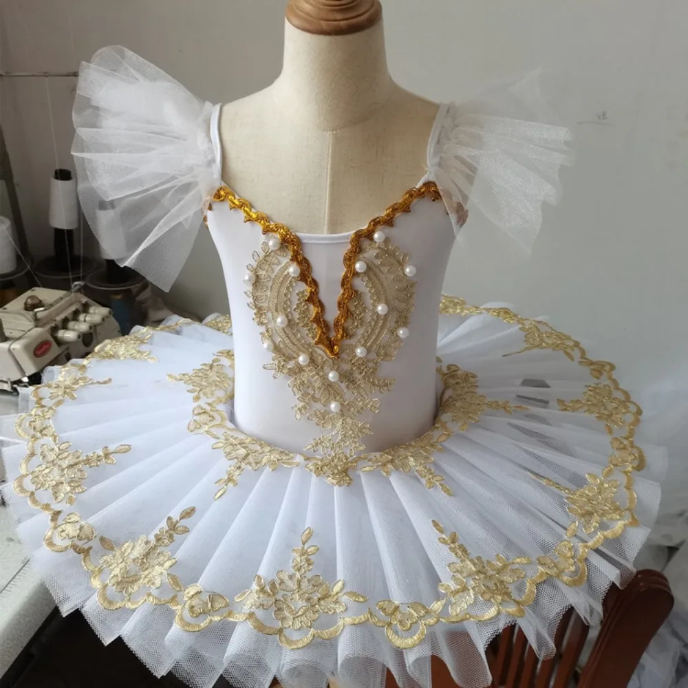 Stage Costumes Fairy Kids Clothes Performance Elegant Leotards for Girls Dress Dance Wear Ballet Tutu Princess Children Clothing