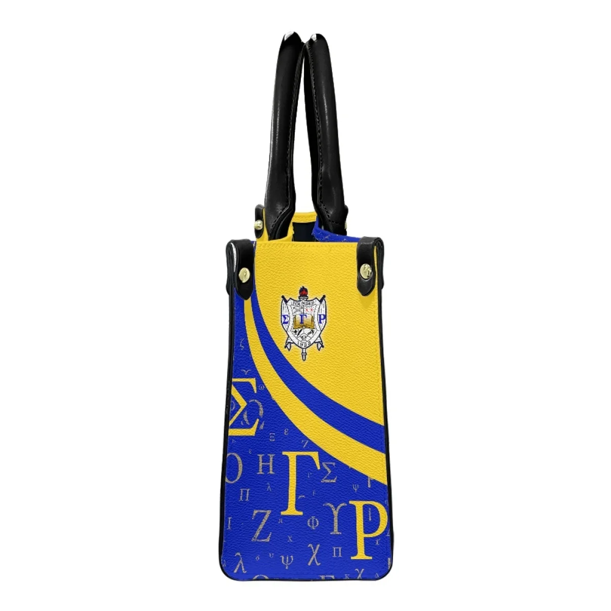 Sigma Gamma Rho PU Leather Handbag Fashion Top-handle Travel Party Vintage Cross Body Bags Female Clutch Small Messenger Tote