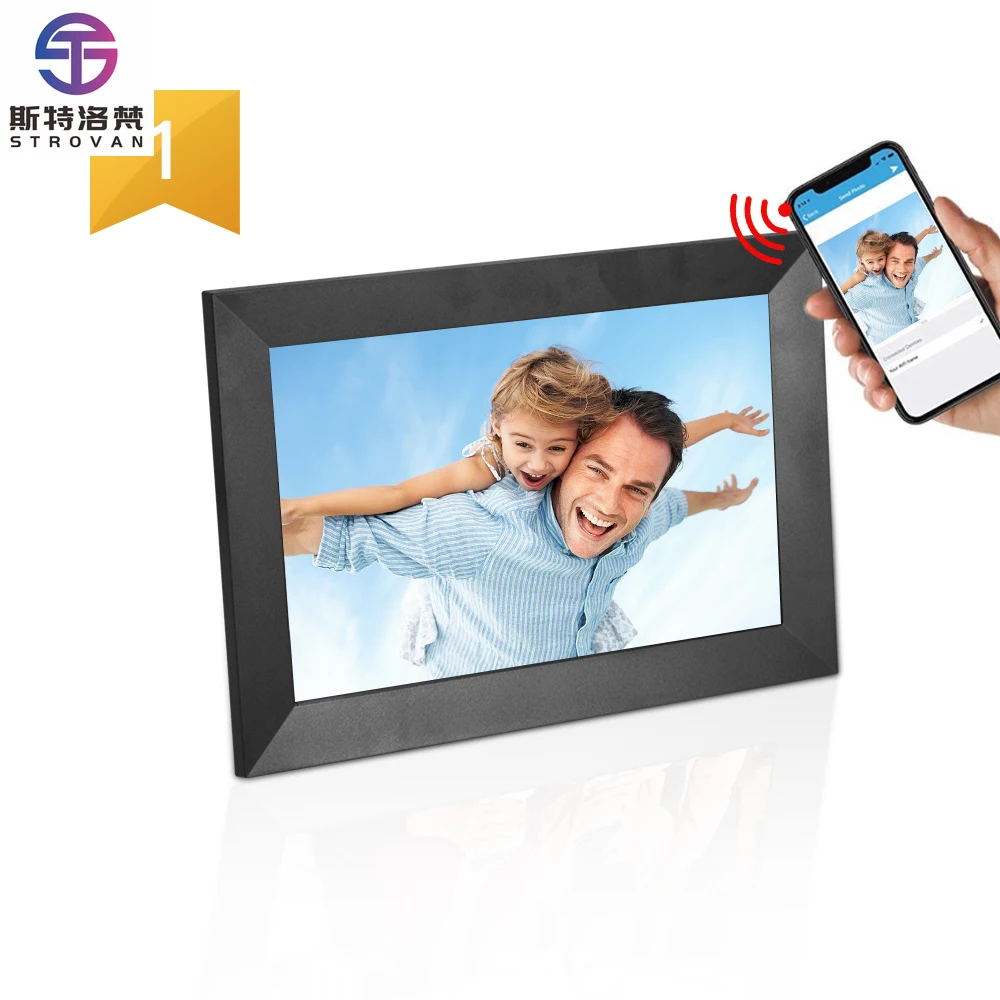 

White 10 Inch Batterydigital Photo Frames Digital Picture Frame