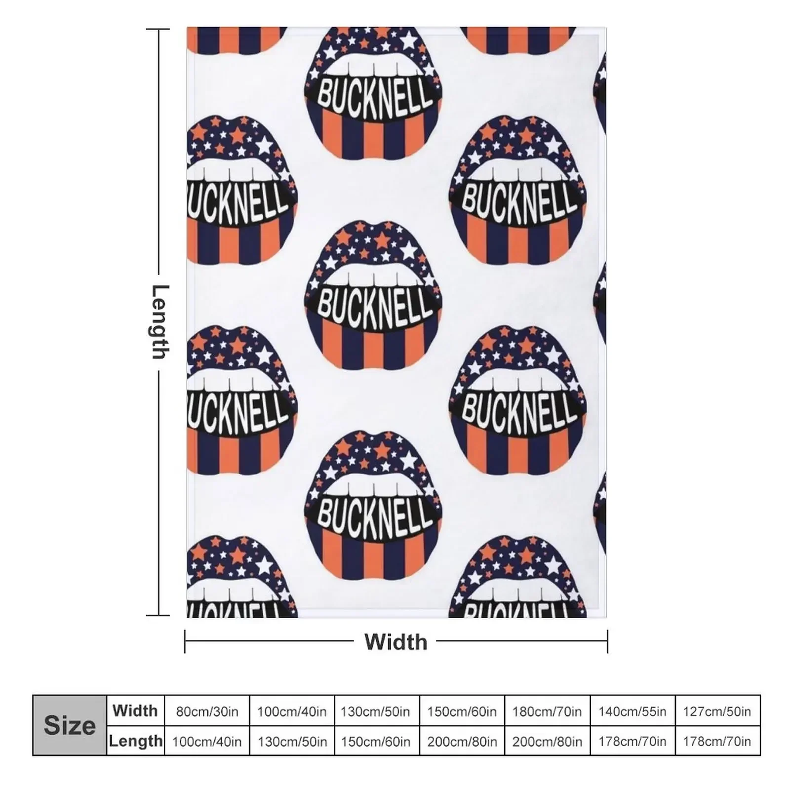 Bucknell Stars and Strips Throw Blanket Kid'S Blankets Sofas Of Decoration Flannels Blankets