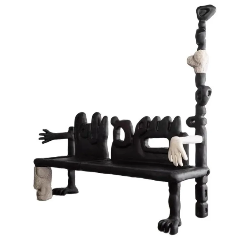 Bench designer villa niche installation art bench shoe changing bench