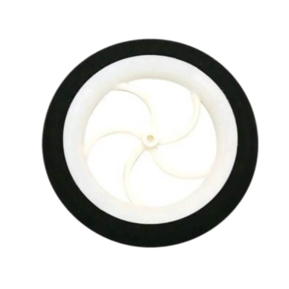 2 Pcs Super Light Wheels (Sponge Tire) Color White/Black D60/65mm For RC Airplane Replacement Toys Plane Accessory