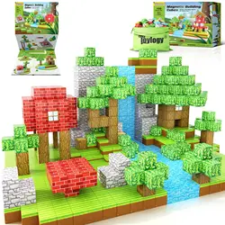 100pcs Magnetic Blocks-Build Mine Magnet World Set for Boys & Girls Age 3+ Sensory Toys for Toddlers Gifts Construction Toys