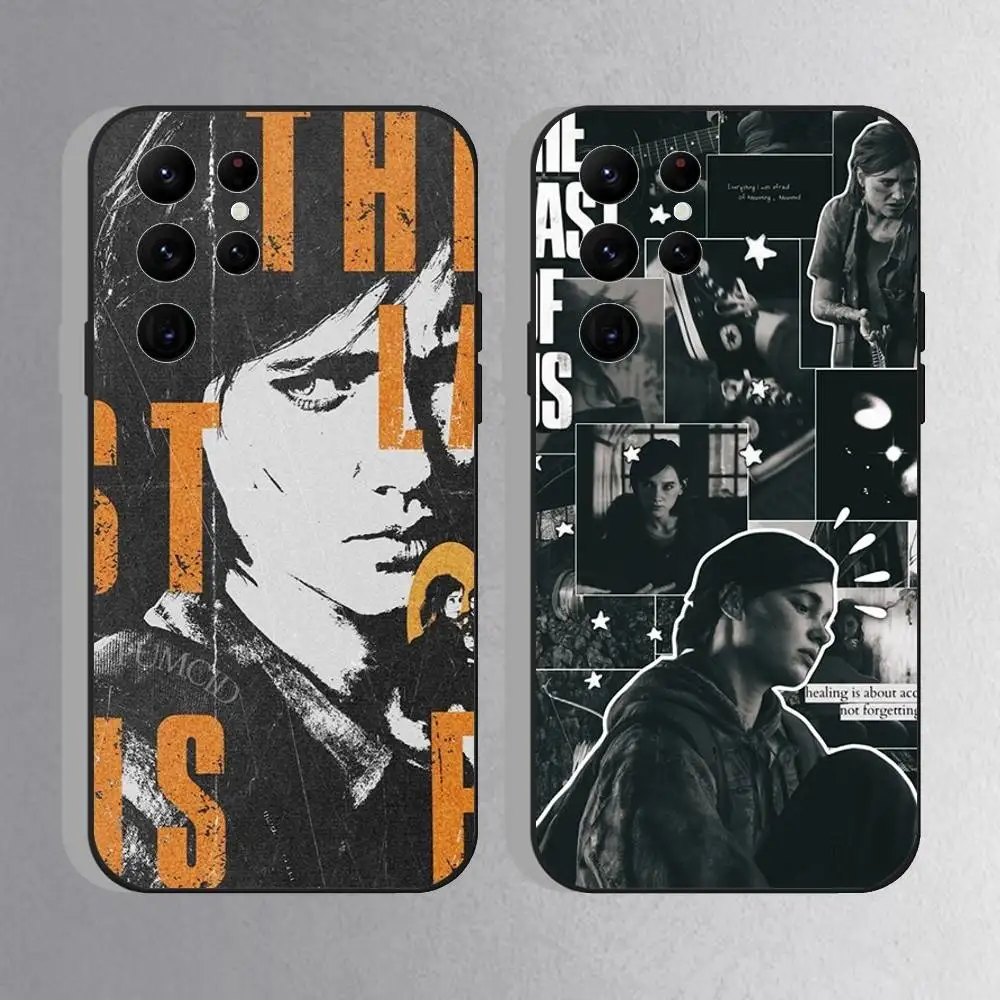 

The Last Of Us Phone Case For Samsung S25,S24 Ultra,S20,S30 plus,S22 plus,S23,S30 Ultra 5G Silicone Black Shell