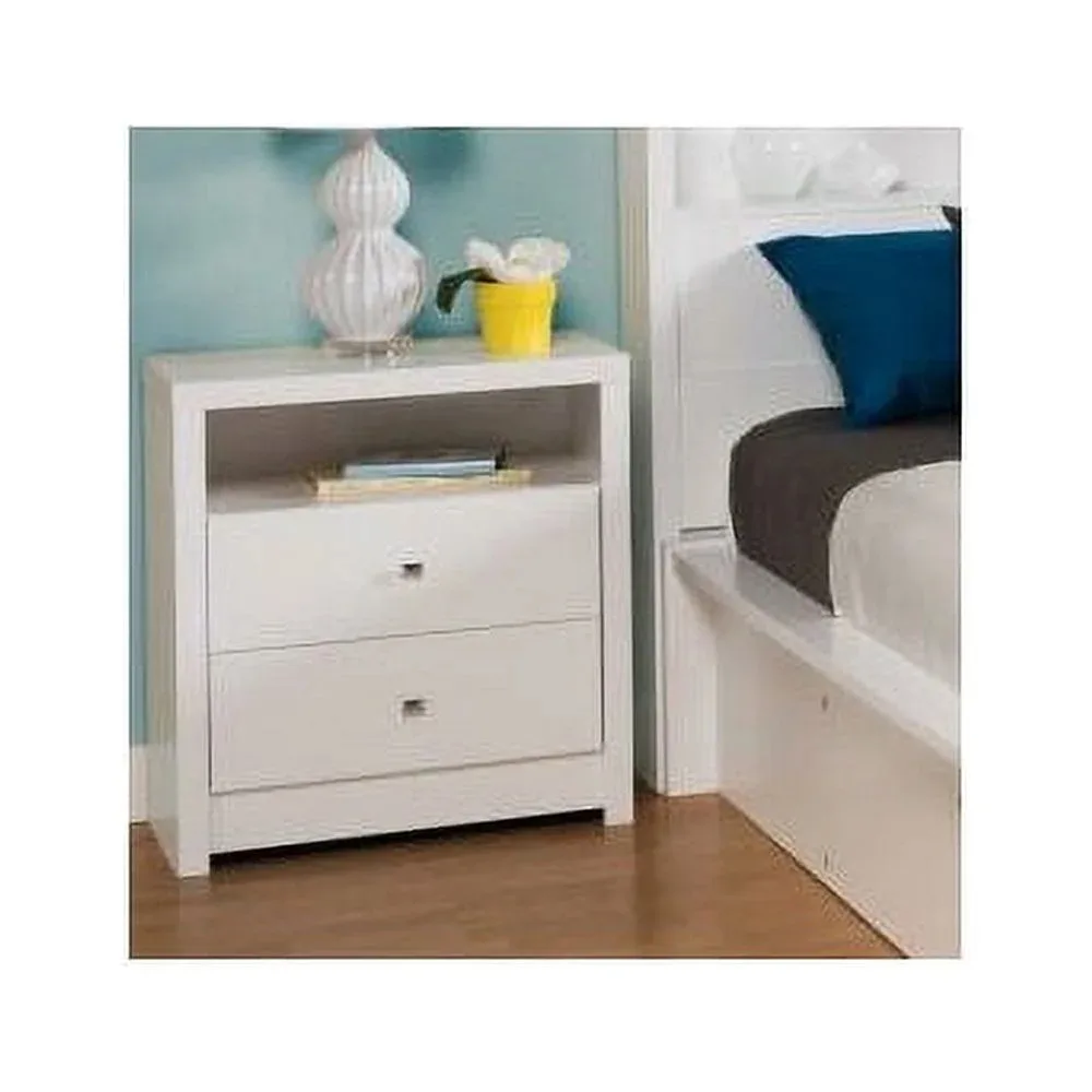 

Nightstand, Nightstands for Bedroom Tall 2-Drawer Bedroom Nightstand, White, Bedside Table