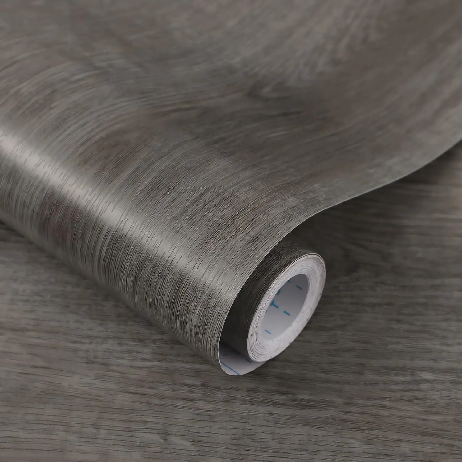 

Gray Wood Peel and Stick Wallpaper 17.7"x118" - Self Adhesive, Waterproof, Easy to Install