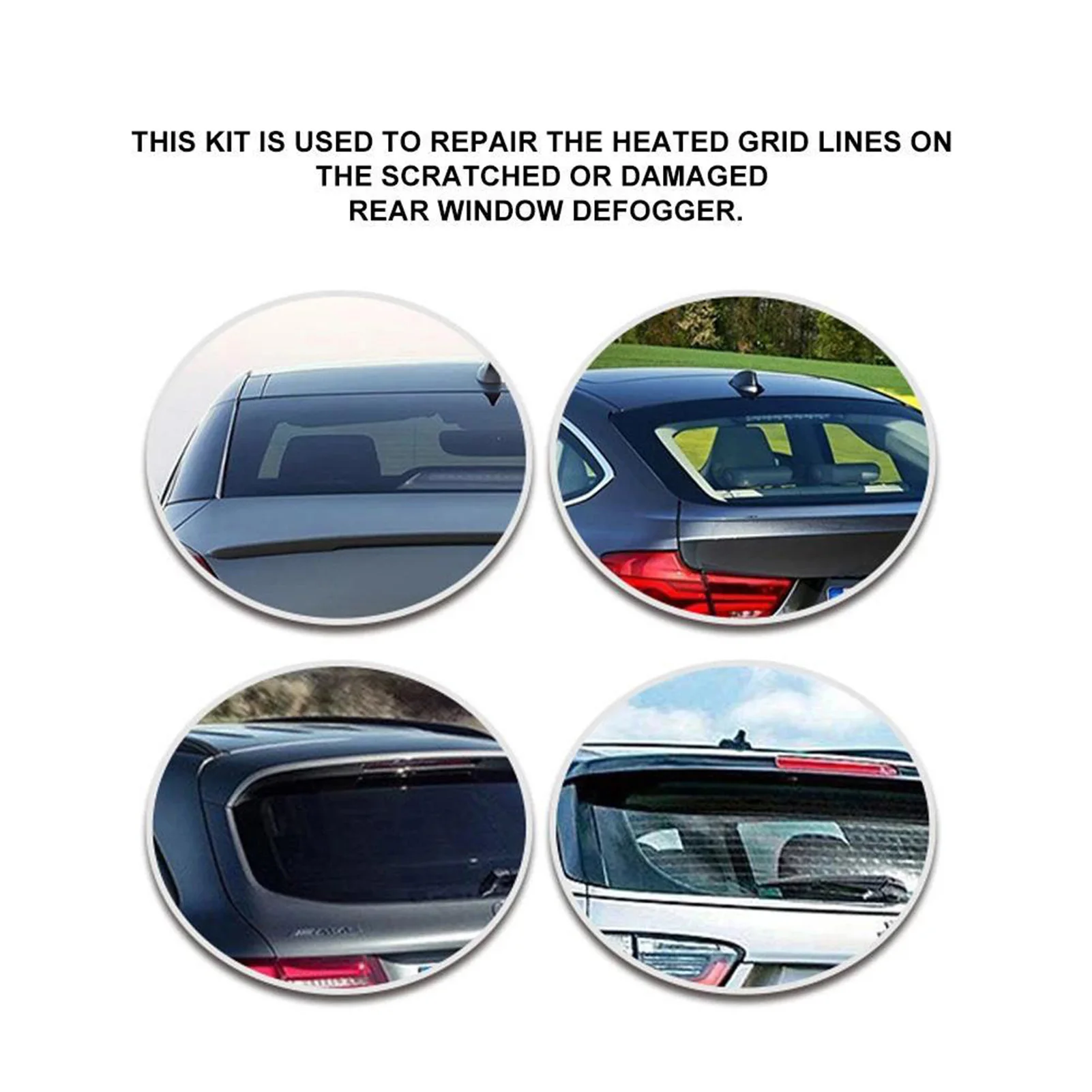 Rear Defroster Repair Kit Car Window Windshield Defogger Defroster Repair Kit Fixes Scratched Broken Defroster Heater Grid Lines