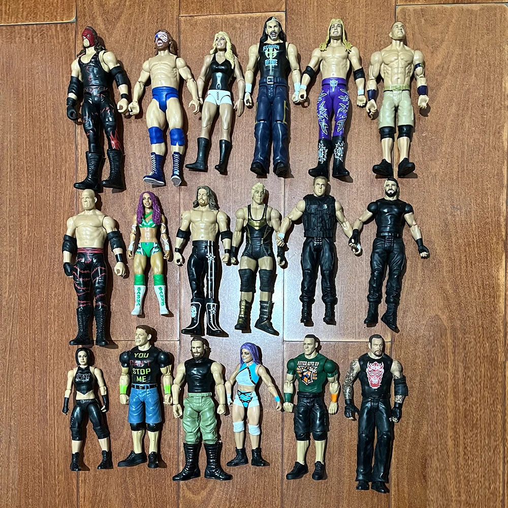 3 Stuks Zeldzame 100 Stijl Karakter Wwe Worstelaar Hoge Kwaliteit Plastic Actie Figuur Pop Flexibel Beeldje Kinderen Kid Collectie