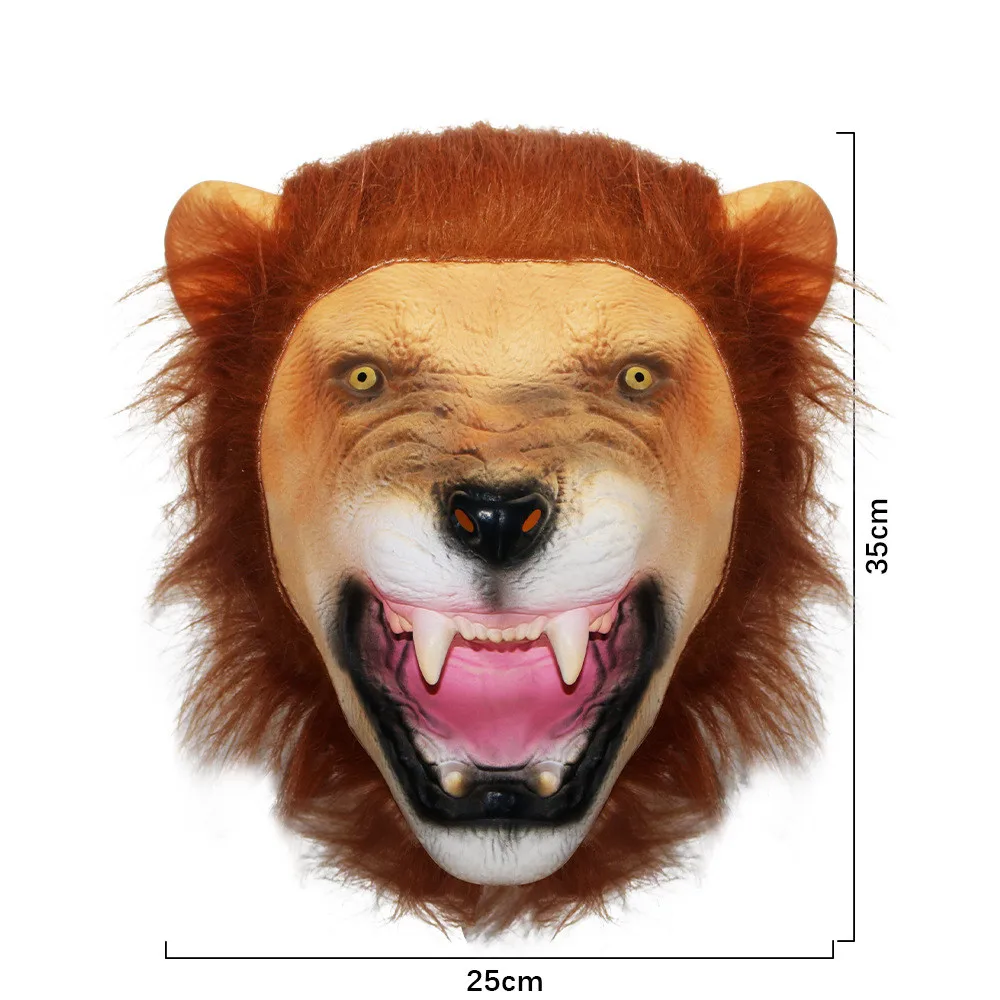 Masque Lion en Latex avec Crinière – photo 5