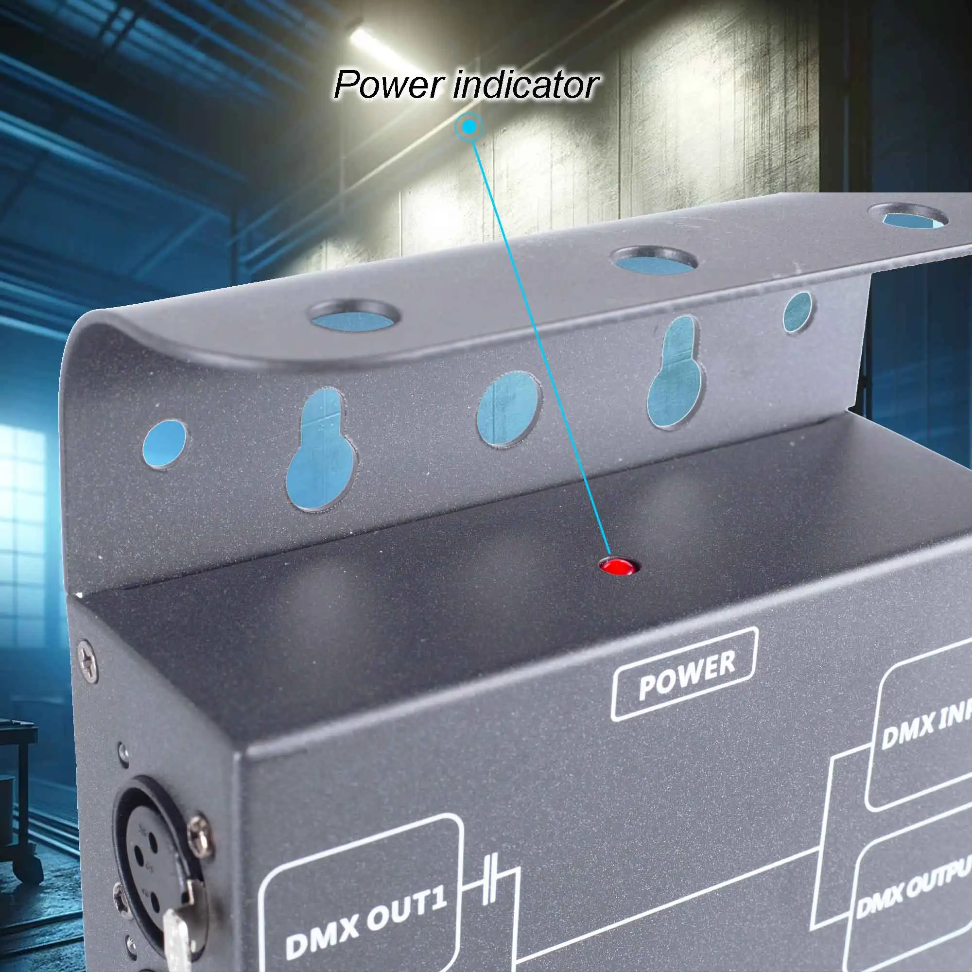 Imagem -05 - Dmx Signal Splitter com Isolamento Óptico e Powercon Amplificador de Sinal Distribuidor de Iluminação de Palco Canais