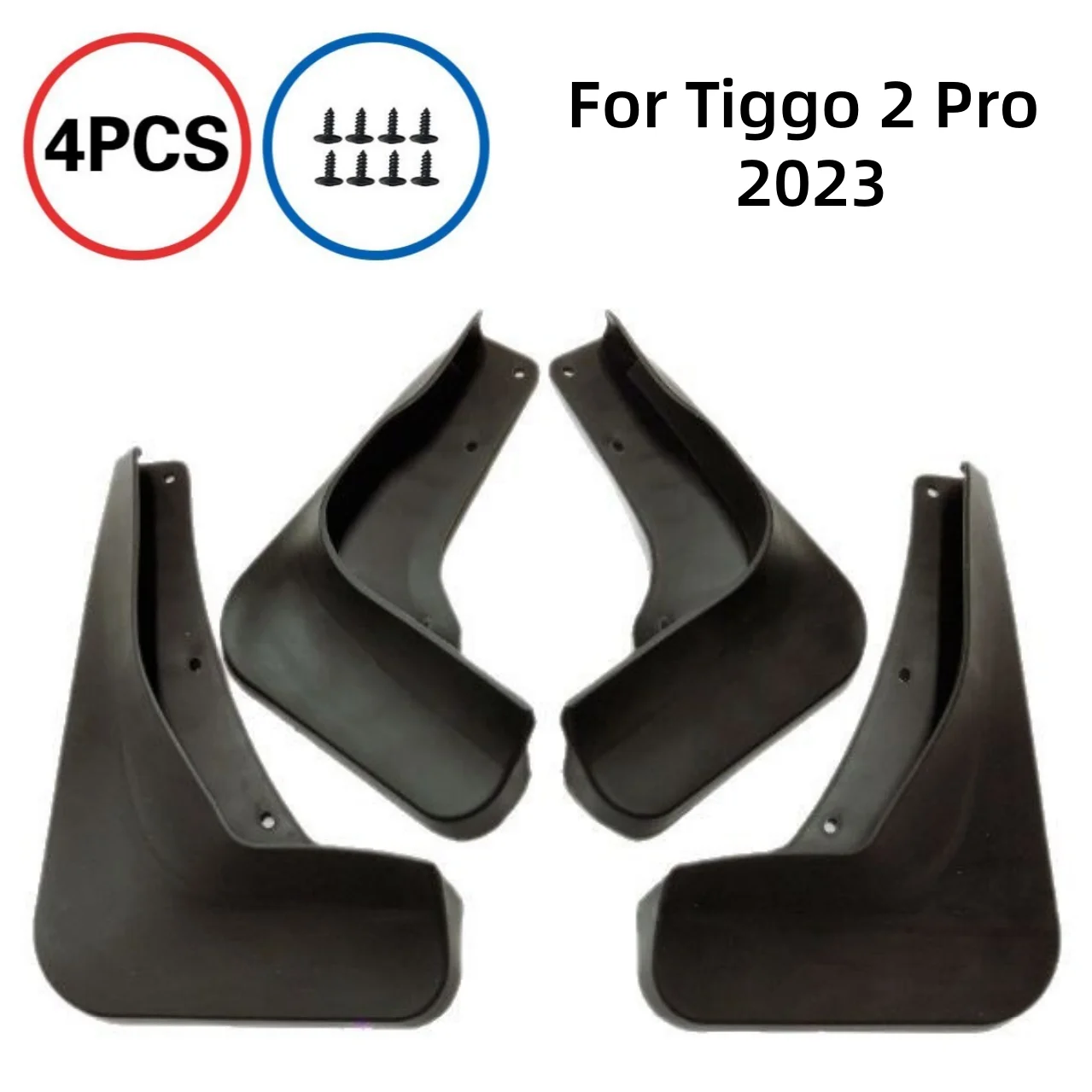 

Mudflaps Fender for Tiggo 2 Pro 2023 4Pcs PP Black Mud Flaps Splash Guards Front Rear Wheels Fender Car Accessories