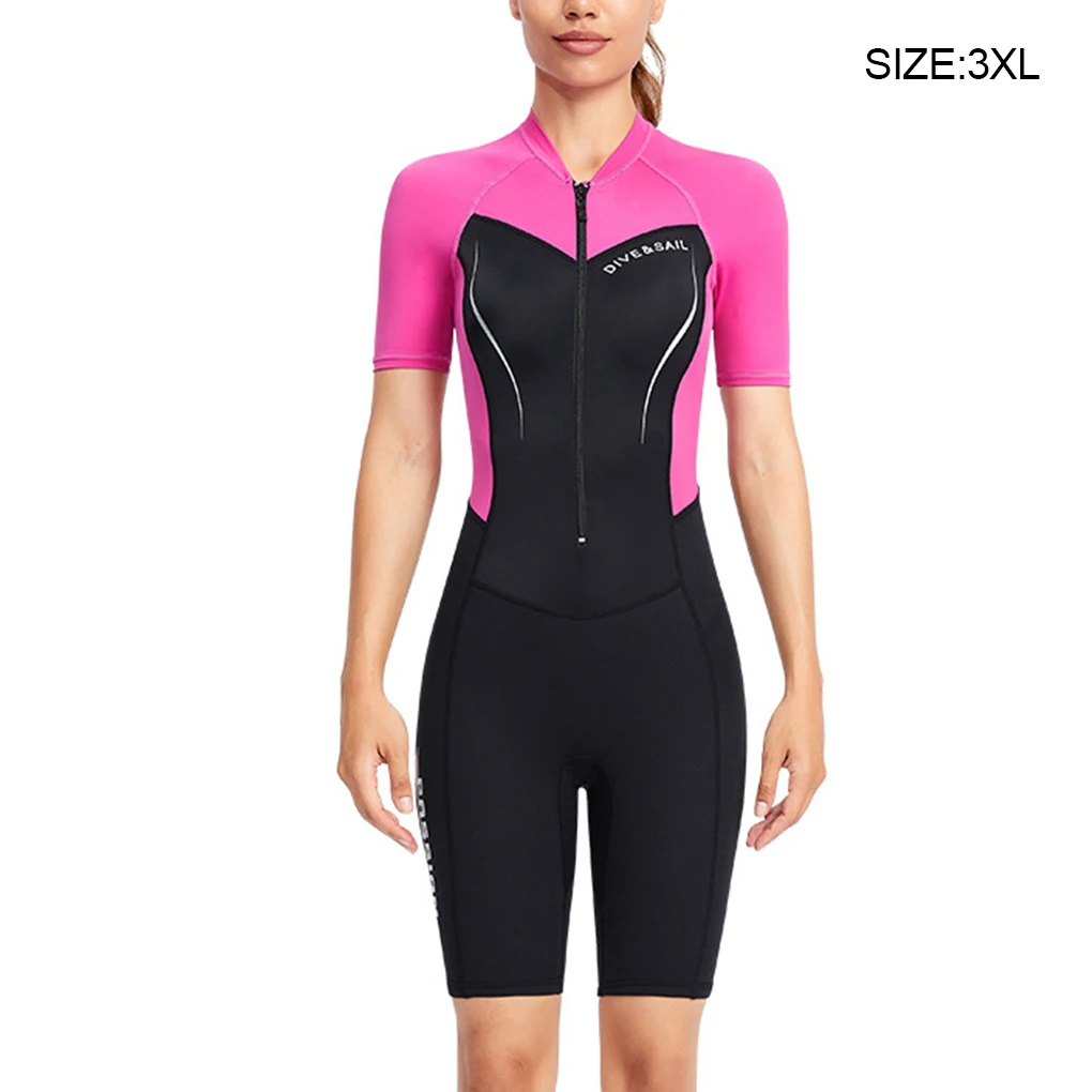 1.5mm Wetsuits Couple Diving Suit with Front Zip Surf Suit Men's yellow L