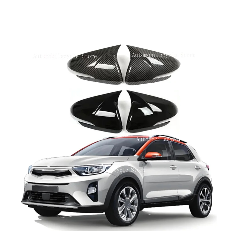 Car Rearview Side Mirror Cover For Kia Stonic 2017 2018 2019 2020 2021 2022 2023 2024 2025 Cap Rear View Case Trim