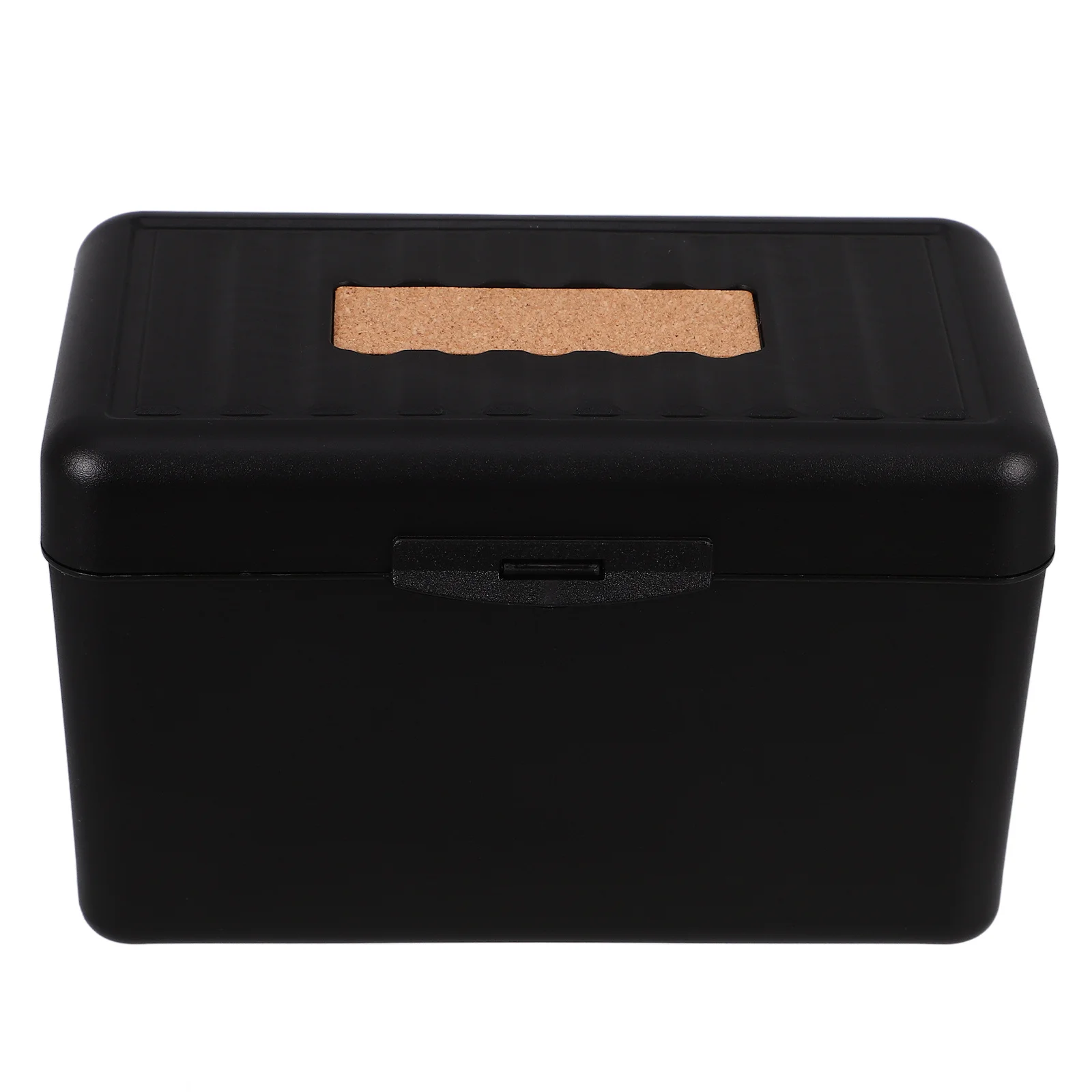 Index Card Box Portable Business Card Holder Desktop Organizer Office Cards Storage Case Multi-Function Client Recording Case