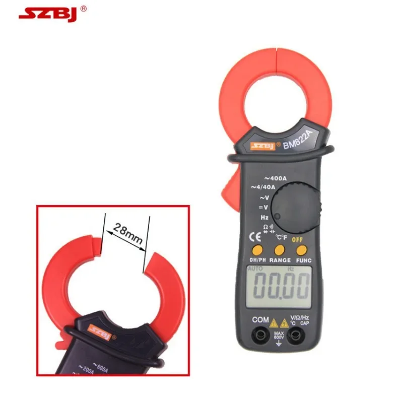 BM822A New Design Mini Smart Automatic Clamp Multimeter AC Leakage Current Digital Clamp Meter