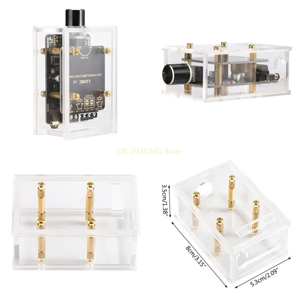 

E56B Acrylic for Case Drop Resistant Portable for Case for PAM8620 Power Amplifier Bo