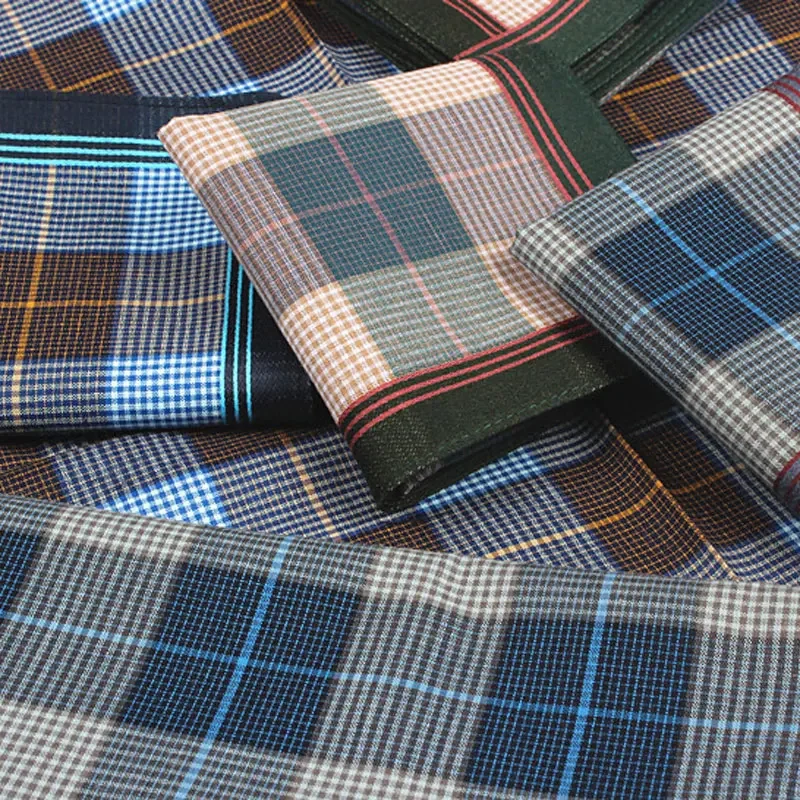 6 pezzi fazzoletti classici vintage da uomo fazzoletto da taschino scozzese fazzoletto di cotone fazzoletti a righe fazzoletto da taschino per uomo