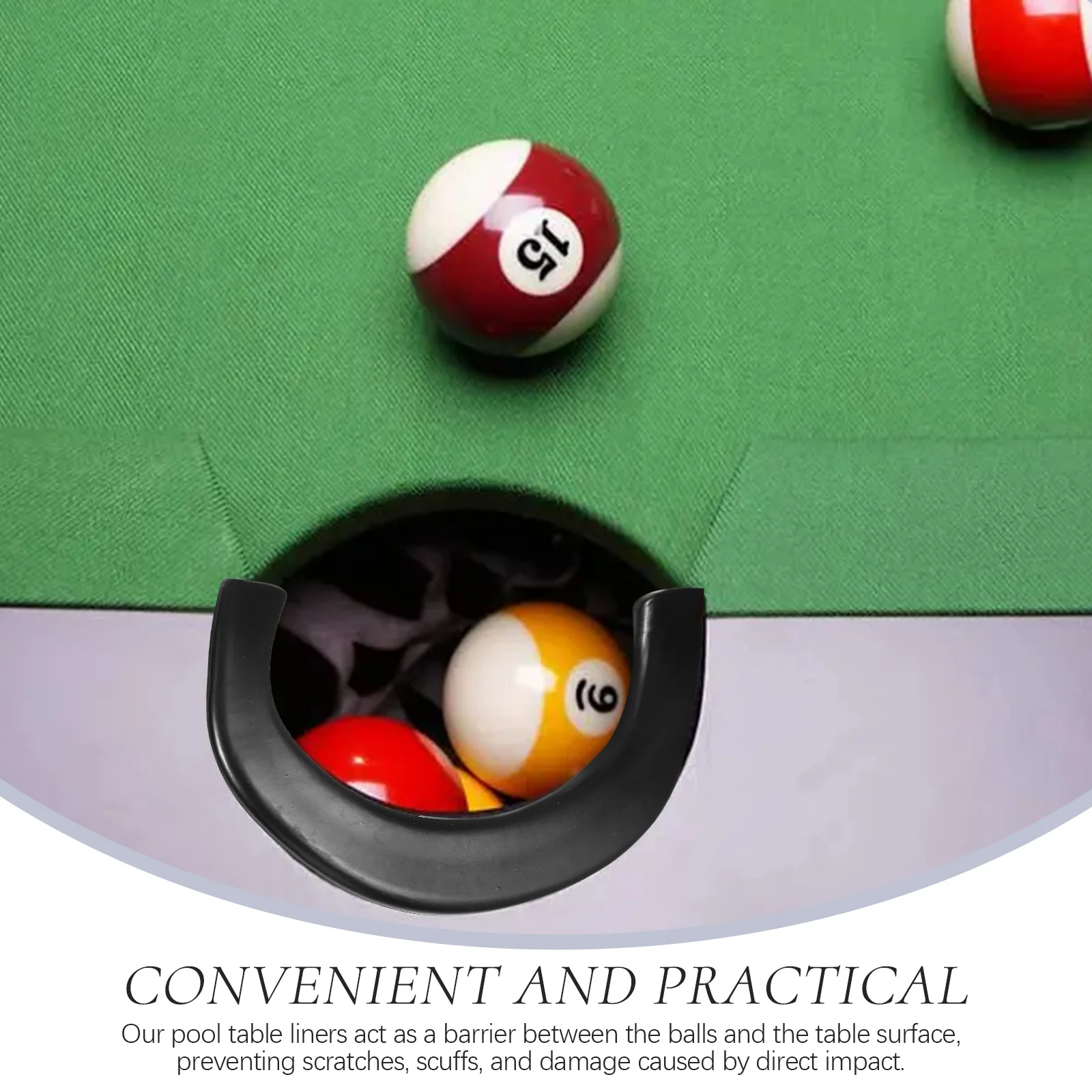 

Pool Table Accessory Billiards Supplies and Accessories Snooker Equipment Pockets for Tables Reducer