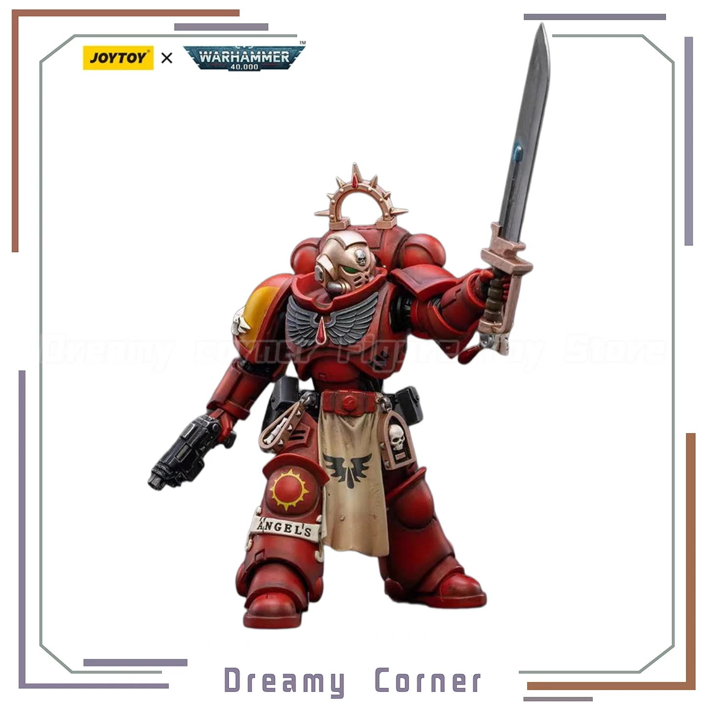 

【In Stock】JOYTOY Warhammer 40K Blood Angels Primaris Lieutenant Tolmeron 1/18 Action Figures Models Toys