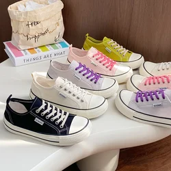 Zapatos De Mujer Tendencia Sneakers con plateau da donna Scarpe di tela casual da donna Sneakers traspiranti Scarpe da skateboard alla moda