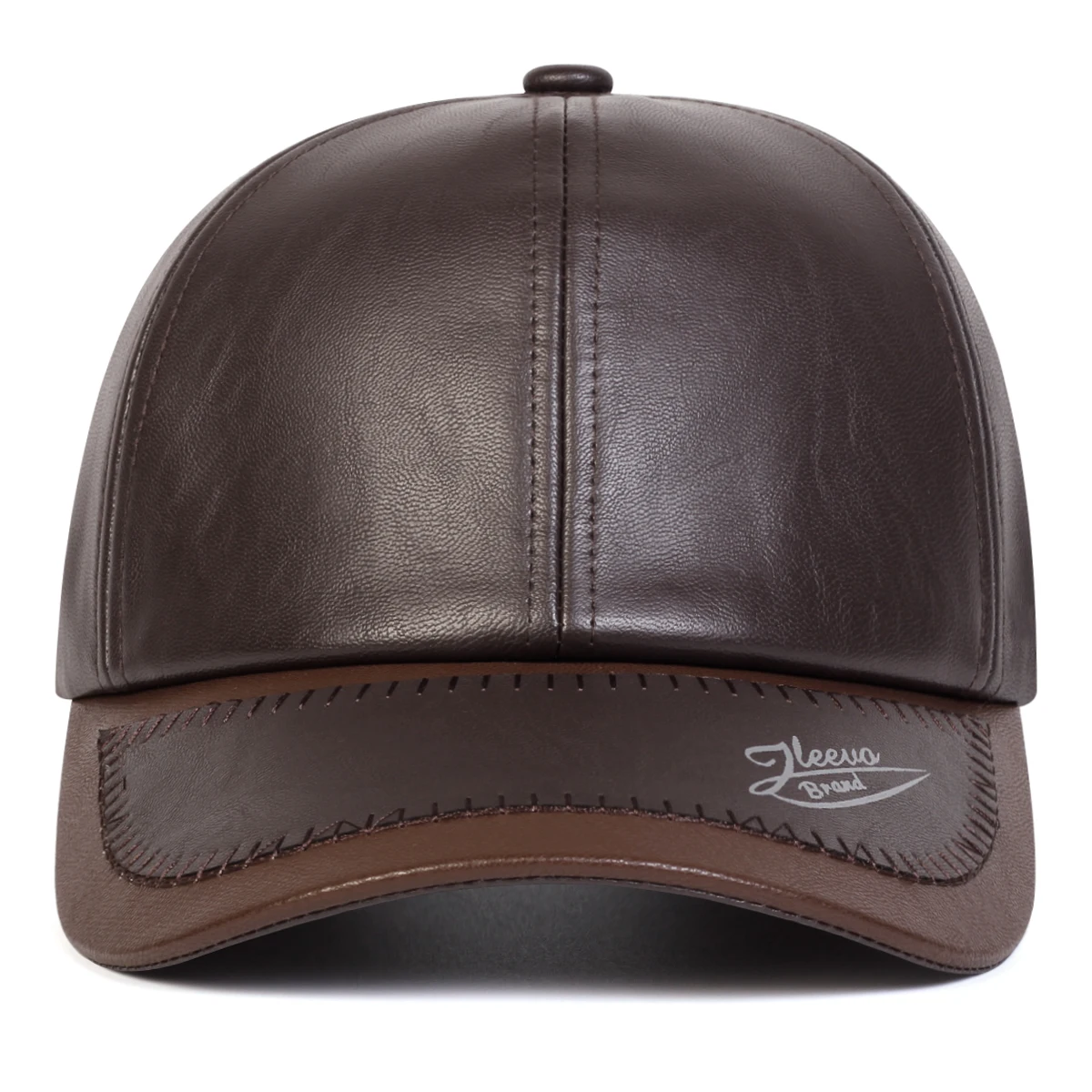 Unisex-Hut mit Schirmmütze und Lederdruck, Baseballkappen für Frühling und Herbst, verstellbare Freizeithüte für den Außenbereich, Sonnenschutzhut – Detail 7