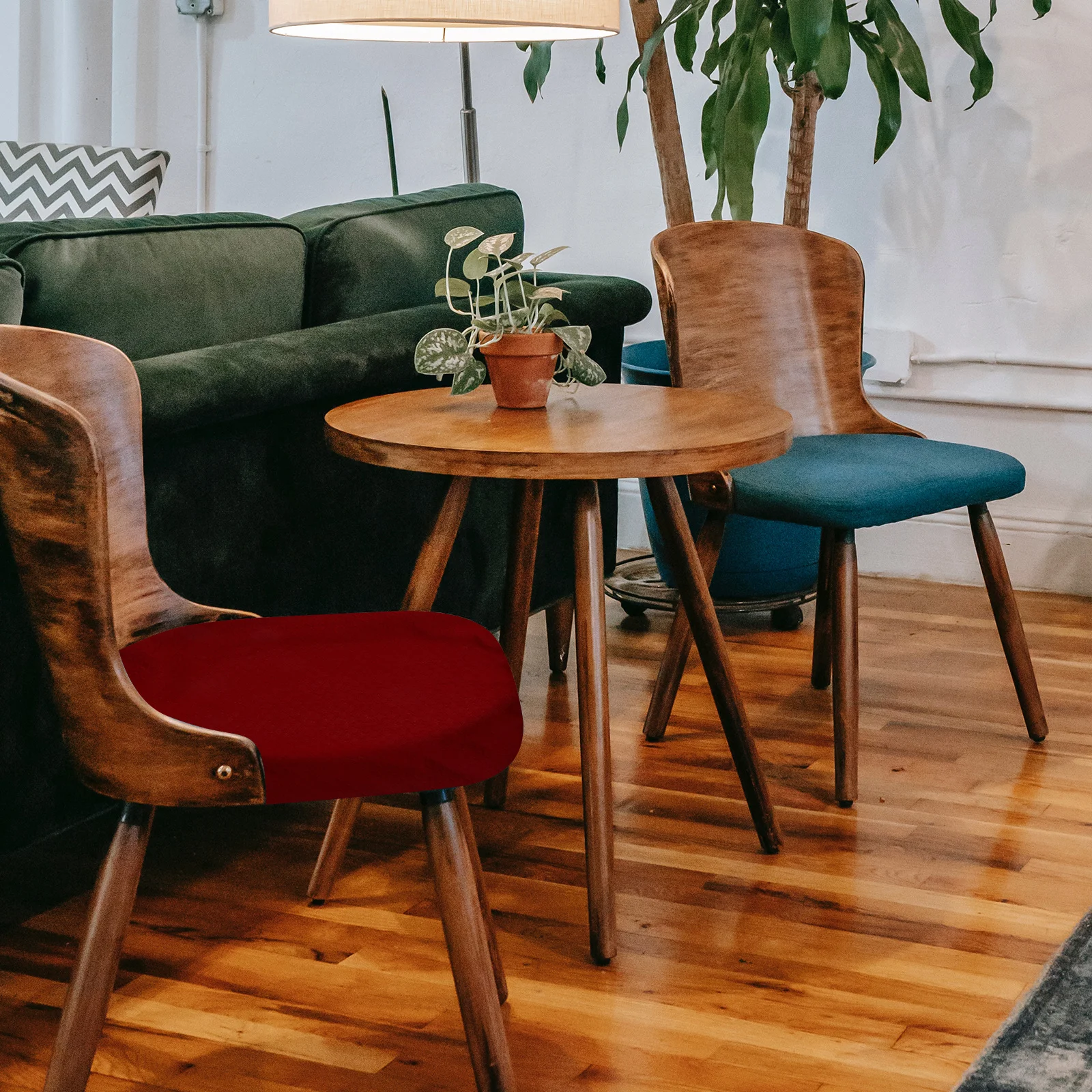 

2pcs Elastic Chair Covers 40-50Cm For Home Hotel Banquet Seat Protection High Class Slipcover Comfortable Soft Fabric