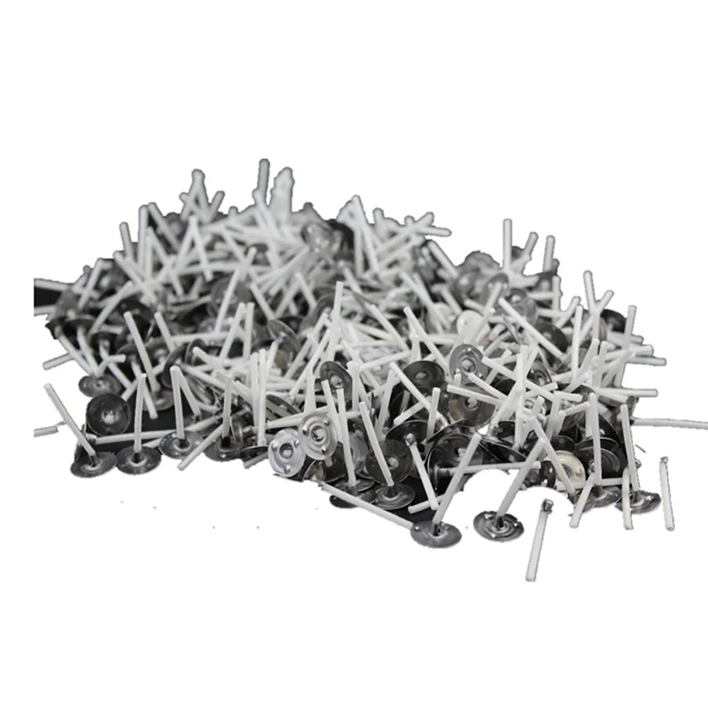 2000 pièces/lot mèches de bougie 1 pouce mèche de bougie à faible fumée avec onglets métalliques mèches de bougie pour la fabrication de bougies-B61B