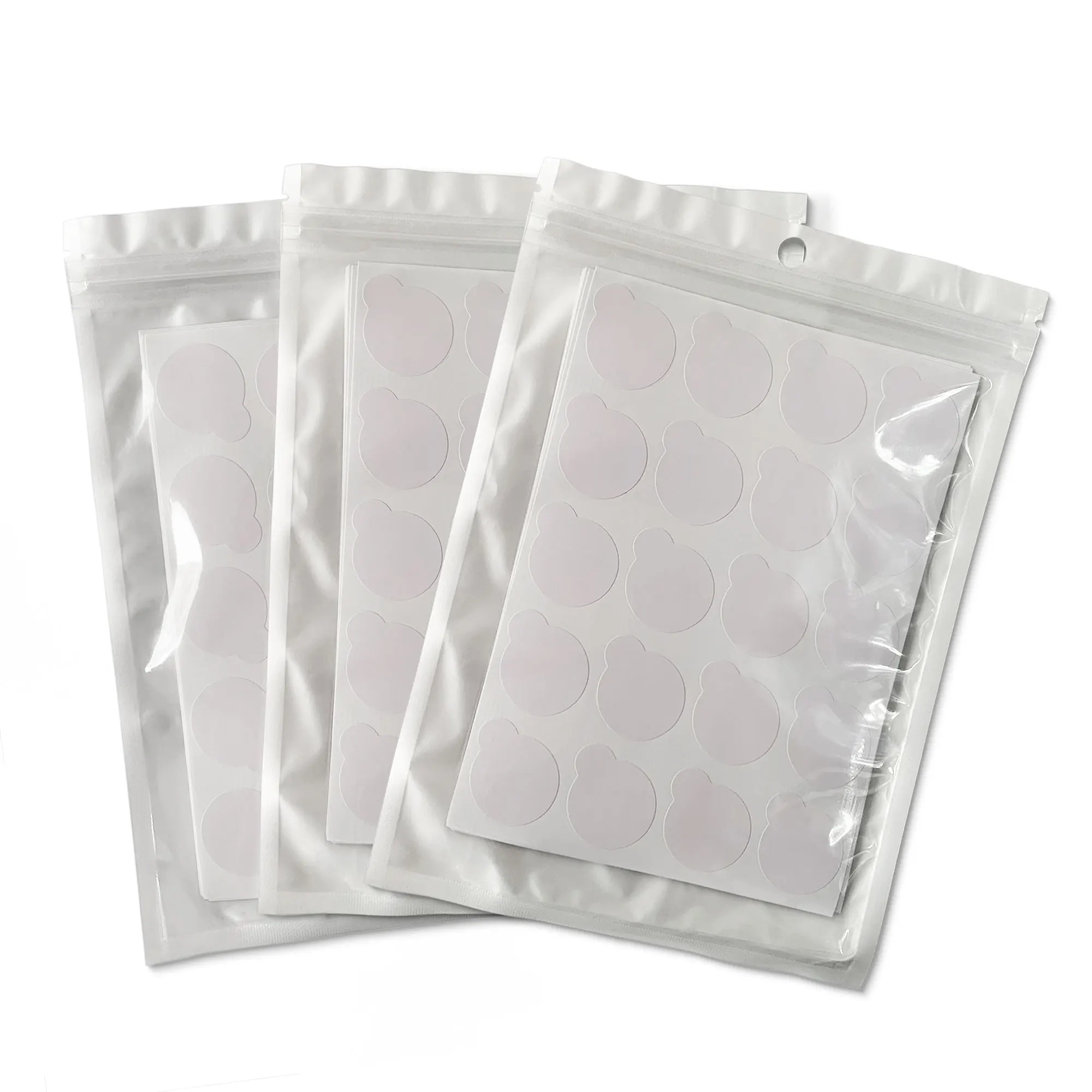 300/200Pcs Eyelash Glue Holder Foil Pallet Eyelash Extension Glue Pads Lashes Stickers Eyelash Jade Stone Pads