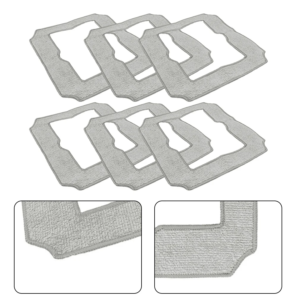 6PCS Replacement Mop Cleaning Robot Mop Cloth Mopping Pad Cleaning Rag Cleaning Cloth For LIECTROUX YW509
