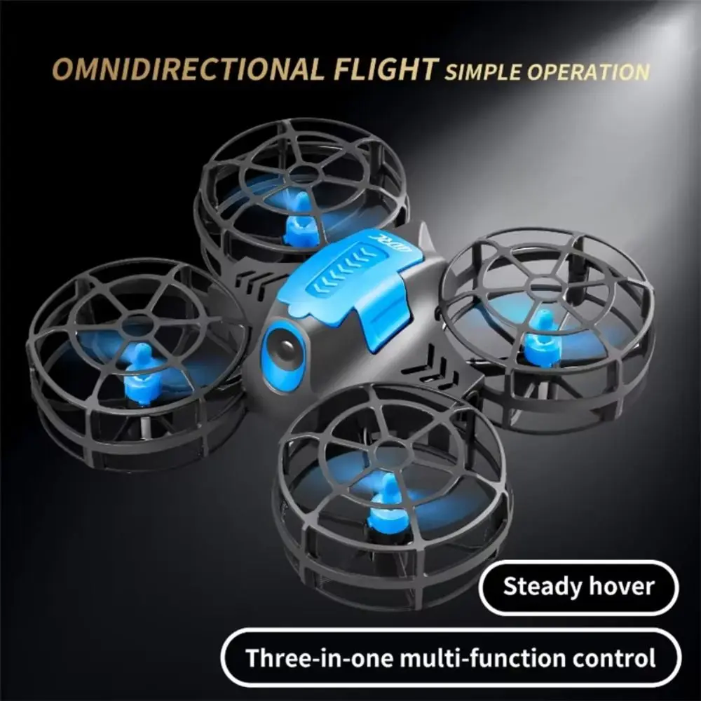 Flying Mini Remote Control Airplane Rechargeable With Light Rotation Remote Control Plane 360° Rotation Four-axis