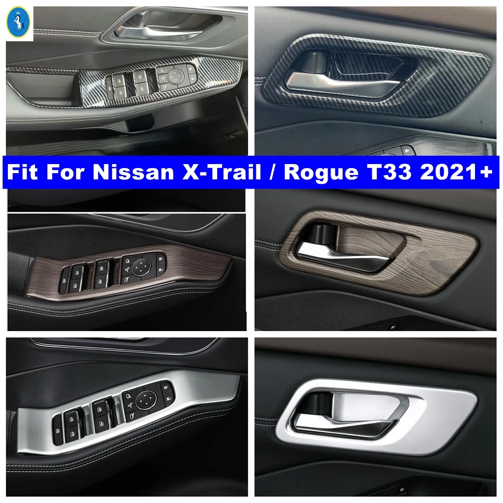 

Interior Door Handle Bowl Frame / Window Glass Lift Cover Trim Accessories For Nissan X-Trail X Trail / Rogue T33 2021 - 2024