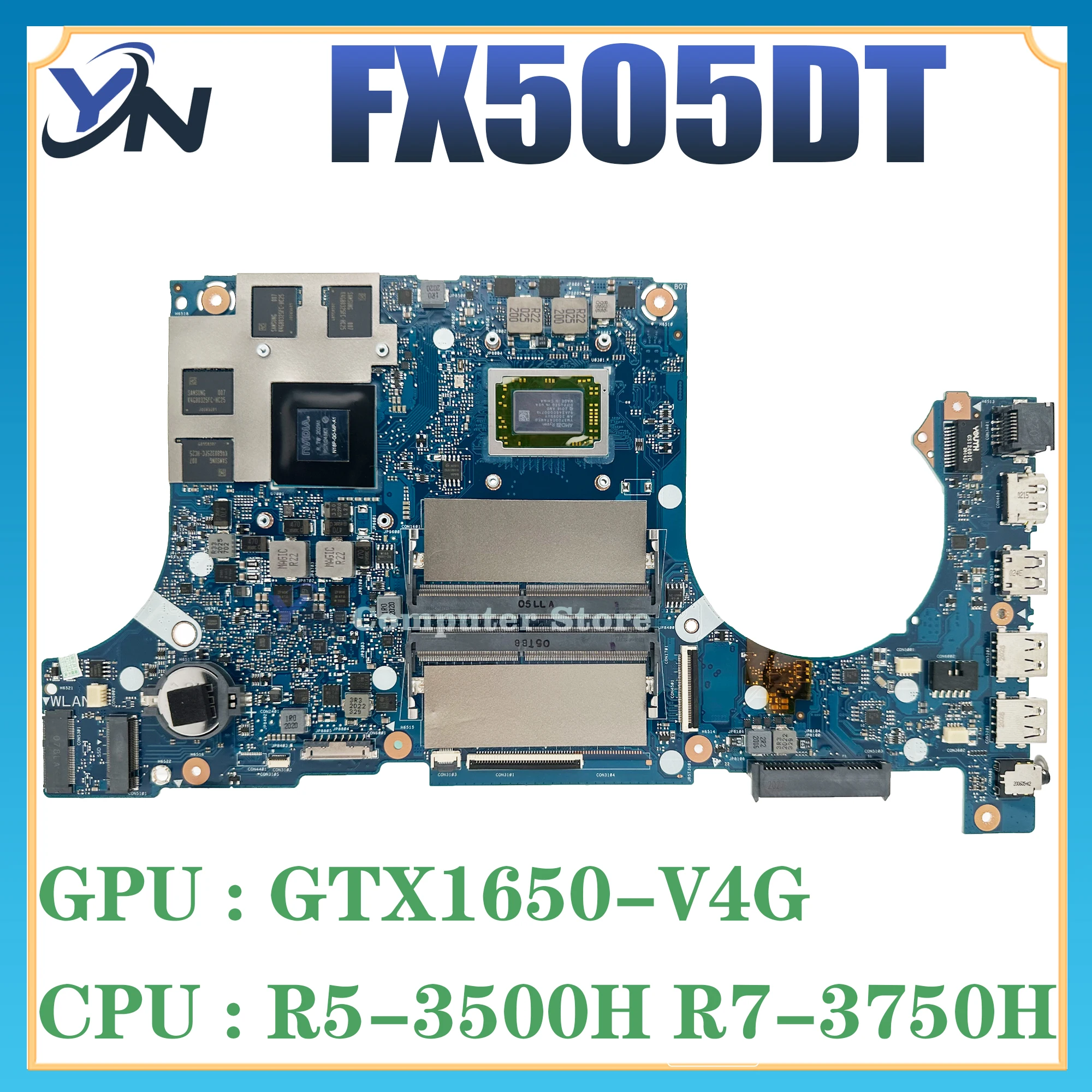 FX505DD Laptop Motherboard FX95D FX95DT FX505DT FX705DT FX705DD Mainboard AMD Ryzen R5-3500H R7-3750 GTX1050/3G GTX1650/4G