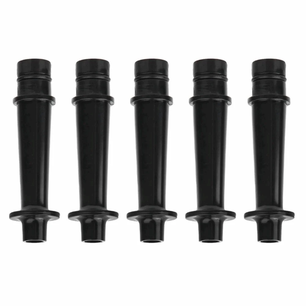 5PCS Durable ABS Melodica Mouthpiece Black Color Pianica Mouthpiece Instrument Mouthpiece Melodica Enthusiasts